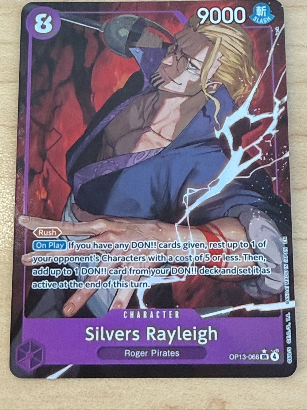 Silvers Rayleigh (Alternate Art) OP13-066 Carrying On His Will Foil